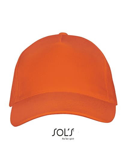 Five Panels Cap Long Beach — Orange