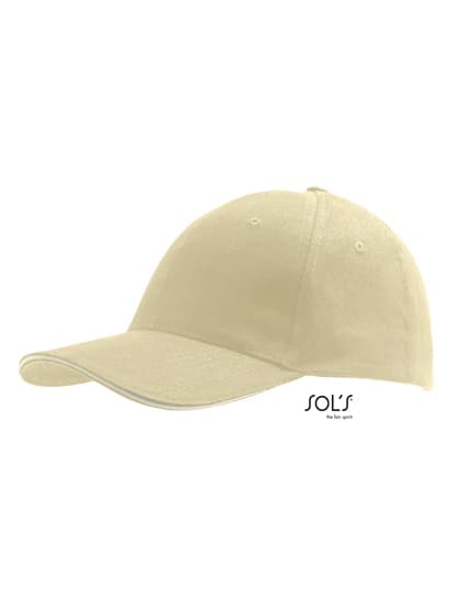 Six Panel Cap Buffalo — Beige