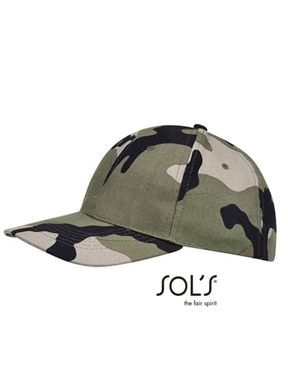 Six Panel Cap Buffalo — Camo