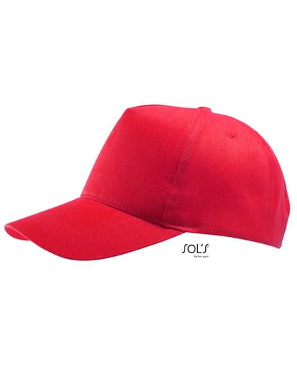 Five Panel Cap Buzz — Red