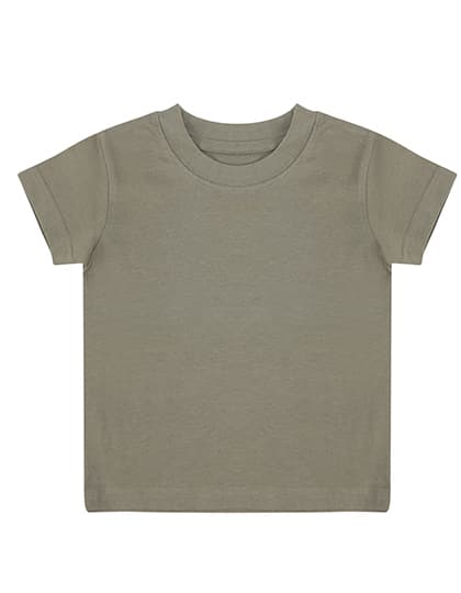 Baby-Kids Crew Neck T-Shirt — Khaki