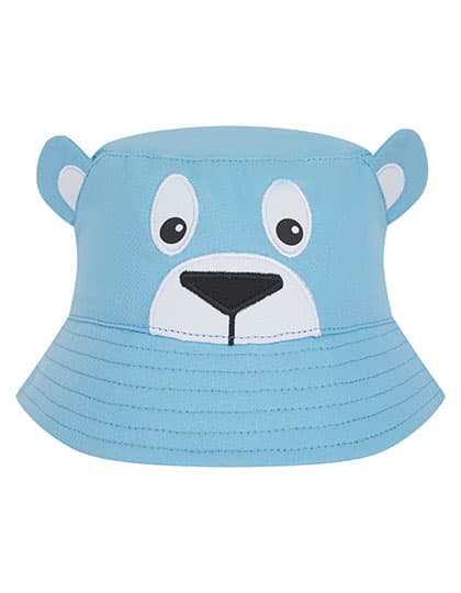 Character Bucket Hat — Pale Blue Bear