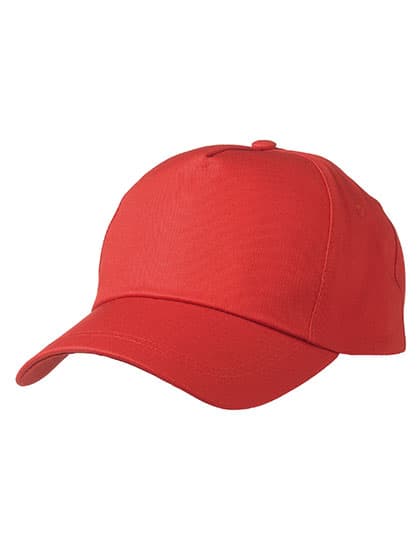 5 Panel Promo Cap — Signal Red