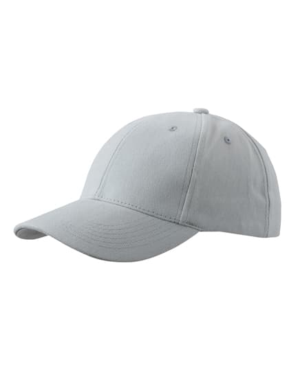 6-Panel Cap Laminated — Light Grey