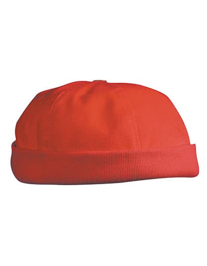 6 Panel Chef Cap — Red