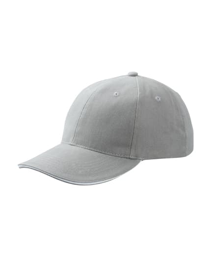 6-Panel Sandwich Cap — Dark Grey