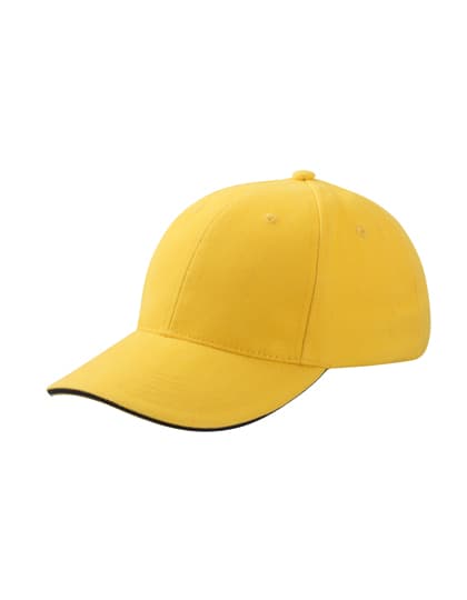 6-Panel Sandwich Cap — Gold