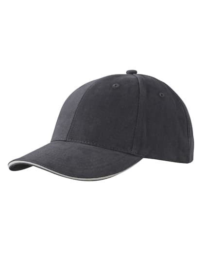 6-Panel Sandwich Cap — Graphite