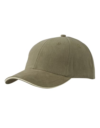 6-Panel Sandwich Cap — Olive