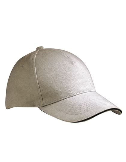 5 Panel Sandwich Cap — Light Grey
