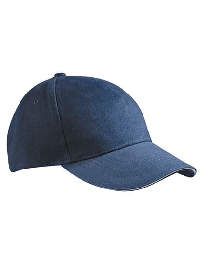 5 Panel Sandwich Cap — Navy