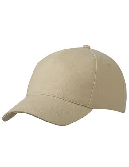 5 Panel Cap Heavy Cotton — Beige