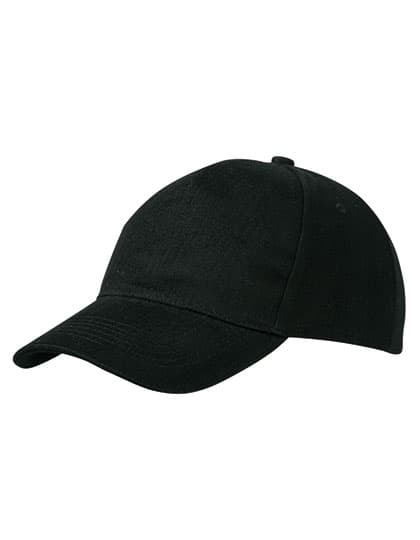 5 Panel Cap Heavy Cotton — Black