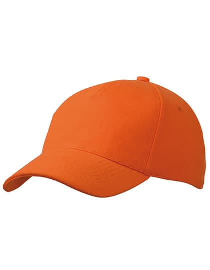 5 Panel Cap Heavy Cotton — Orange