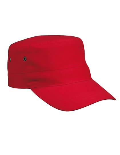 Military Cap — Red