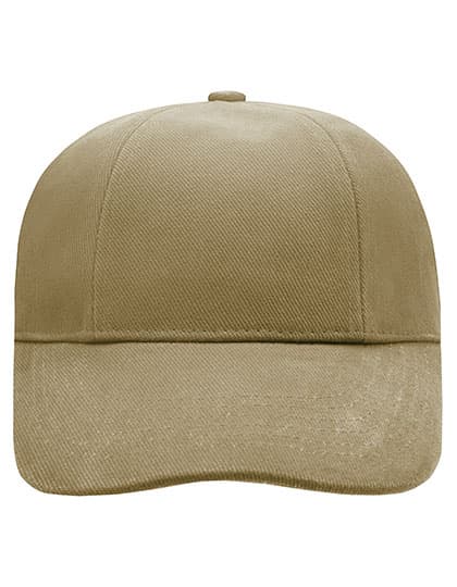 Turned 6 Panel Cap Laminated — Dark Khaki
