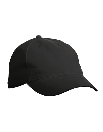 6 Panel Softlining Raver Cap — Black