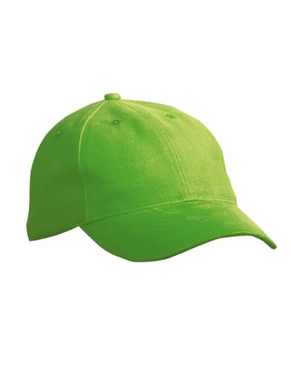6 Panel Softlining Raver Cap — Lime Green