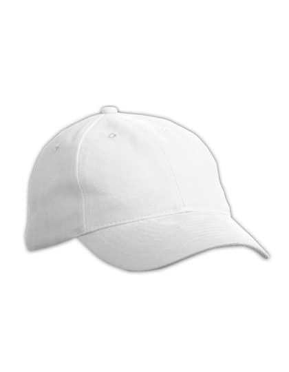 6 Panel Softlining Raver Cap — White