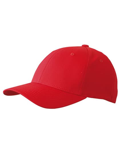 6 Panel High Performance Flexfit® Cap — Red