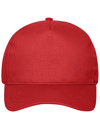 5 Panel Cap Bio Cotton — Red