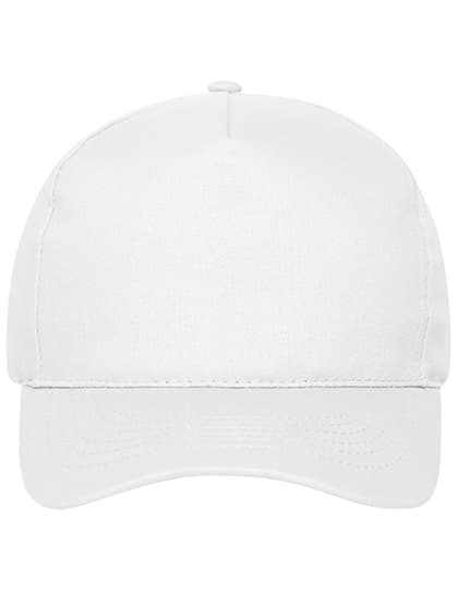 5 Panel Cap Bio Cotton — White