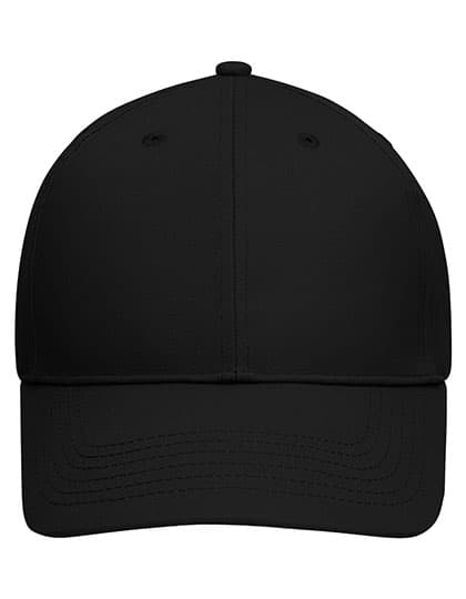 6 Panel Cap Bio Cotton — Black