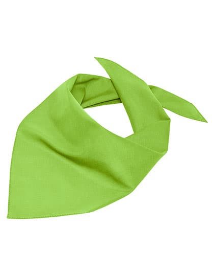 Triangular Scarf — Lime Green