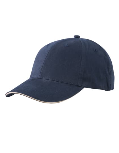 Light Brushed Sandwich Cap — Navy