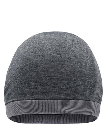 Heather Summer Beanie — Black Melange