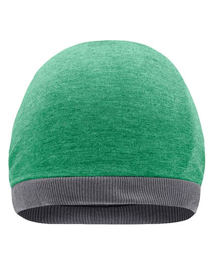 Heather Summer Beanie — Green Melange