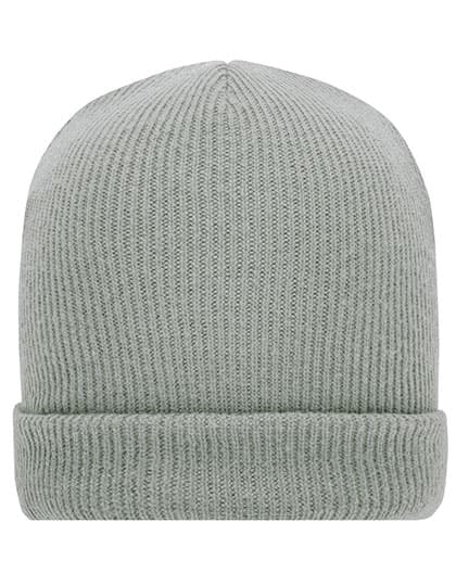 Soft Knitted Winter Beanie — Light Grey