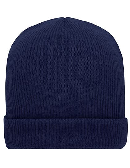 Soft Knitted Winter Beanie — Navy
