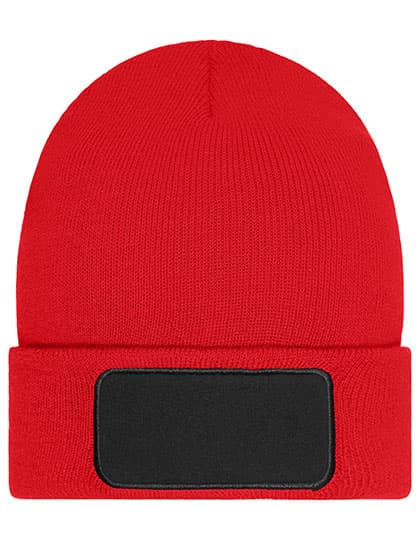 Beanie with Patch - Thinsulate — Red