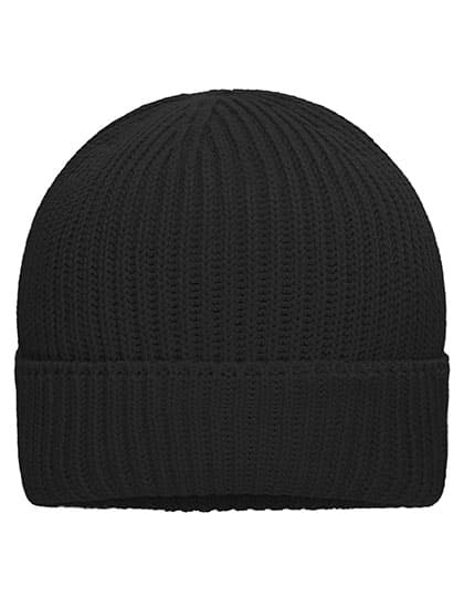 Bio Cotton Winter Beanie — Black