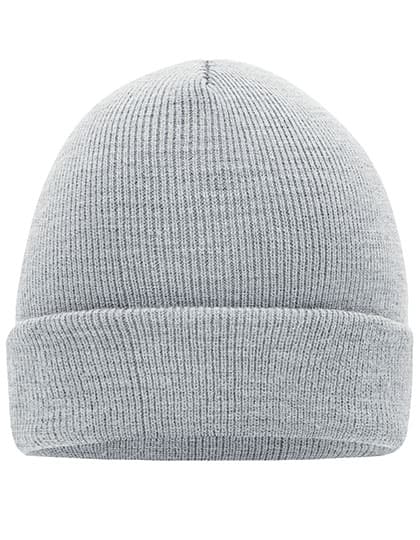 Knitted Cap — Light Grey Melange