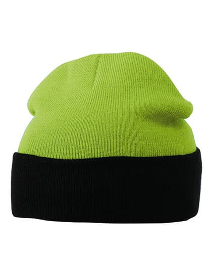 Knitted Cap — Lime Green