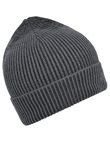 Ribbed Beanie — Anthracite
