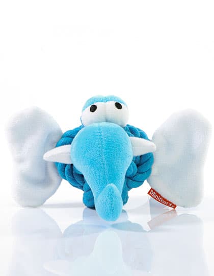 MiniFeet® Hundespielzeug Knotentier Elefant — Blue