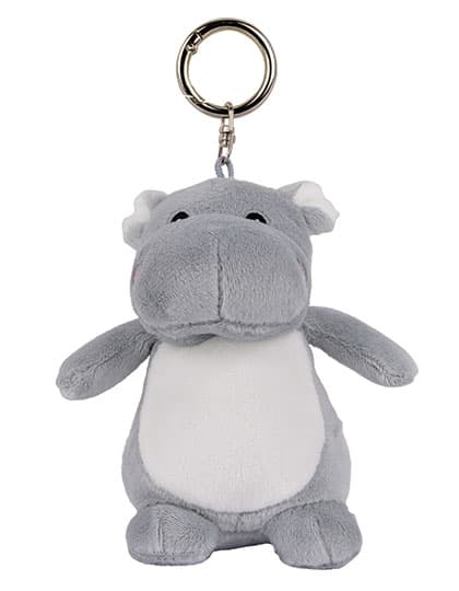 Character Keyring — Hippo Grey