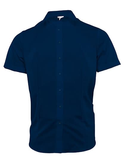 Women´s Blouse Comfort Fit Short Sleeve — Navy