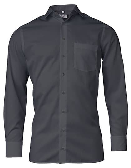 Men´s Shirt Modern Fit Long Sleeve — Anthracite