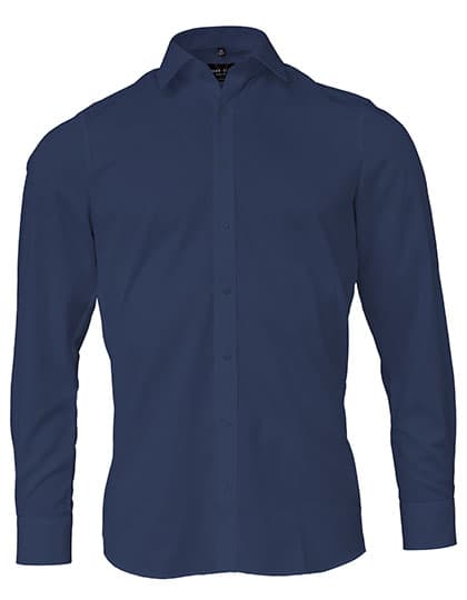 Men´s Shirt Body Fit Long Sleeve — Navy