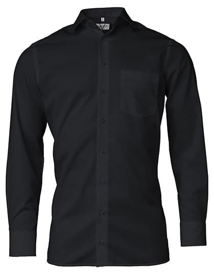 Men´s Shirt Comfort Fit Long Sleeve — Black
