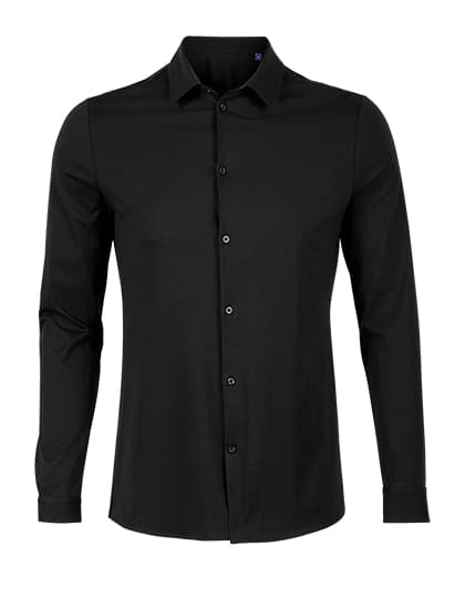 Men´s Mercerised Shirt Balthazar — Deep Black