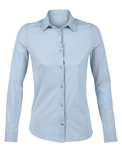 Women´s Mercerised Shirt Balthazar — Soft Blue