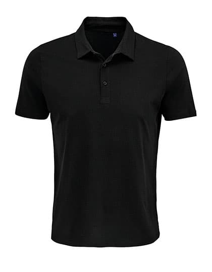 Men´s Jersey Polo Shirt Octave — Deep Black