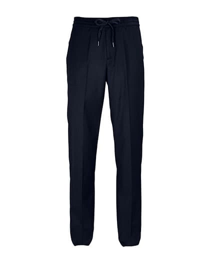 Men´s Elasticated Waist Suit Trousers Germain — Night