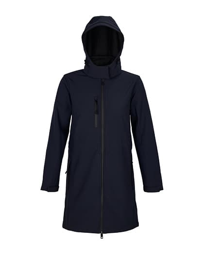 Women´s Long Softshell Coat Achille — Night