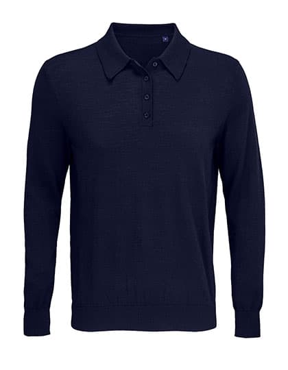 Men´s Polo Collar Sweater Stefan — Night